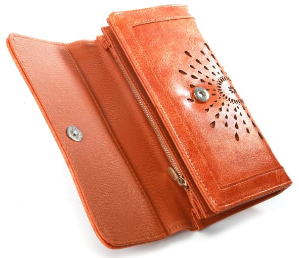 Hollow Wallet for Women Purse, Clutch Wallet Purse (WW-001-Br)