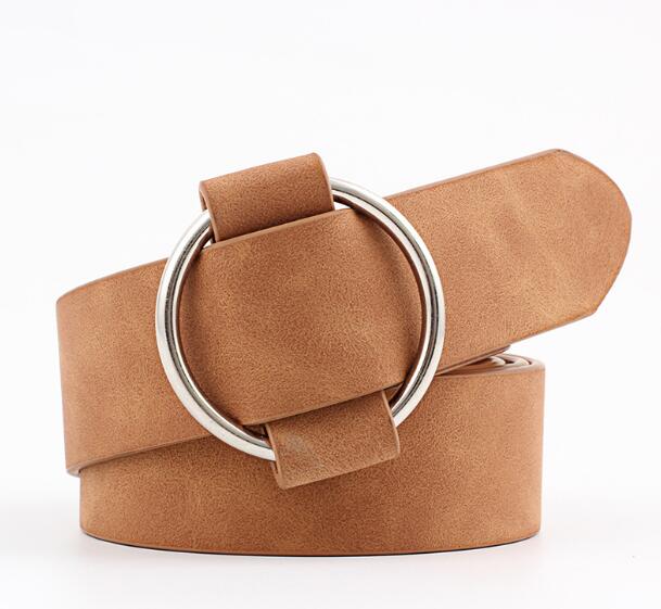 Women's Casual Leather Belt for Jeans